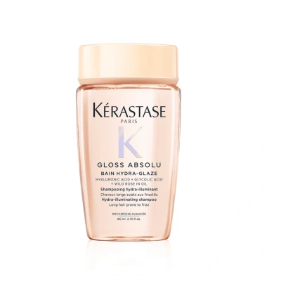 Abbildung von Kérastase Gloss Absolu Shampoo for All Hair Types with Glycolic Acid, Hyaluronic Acid &amp; Wild Rose 80ml