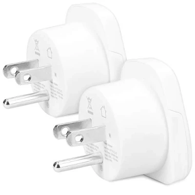 Abbildung von kwmobile 2x Reiseadapter USA Typ B, für Amerika/Kanada/Thailand Stromadapter, 5,10 cm