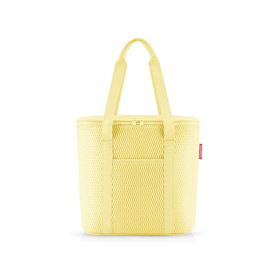 Abbildung von reisenthel thermoshopper mesh Lemon Kühltasche für den Einkauf oder das Picknick mit 2 Trageriemen Aus wasserabweisendem Material