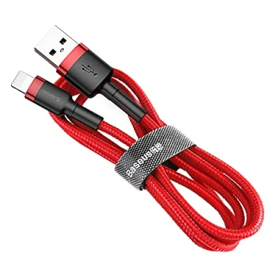 Abbildung von Baseus Cafule Cable USB to Lightning, 1.5 A, 2 m (Red)