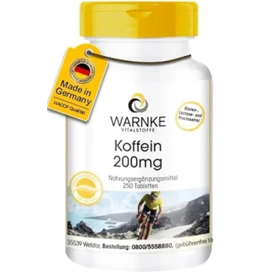 Abbildung von Koffein 200 mg Tabletten