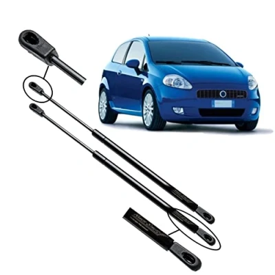 Abbildung von Ramor Strutz 2x Gasfeder Dämpfer Heckklappe Kompatibel mit Fiat Punto mk3 (199) 2005 2021, Grande 2018. Gasdruckfeder Heckklappendämpfer Ersatz für 51778432 und Andere.