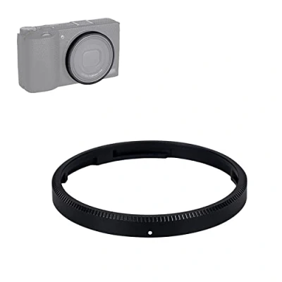 Abbildung von JJC Metall Objektivring für Ricoh GR IIIx GR3x HDF Kamera, Ersatz GN 2 Ringkappe (Schwarz)