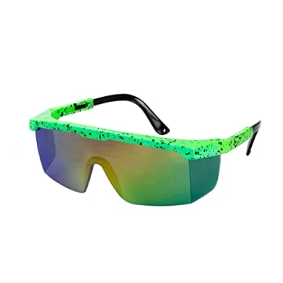 Abbildung von Metamorph Kostüm 80er Schnelle Brille neon grün, Egal ob 90er Jahre Radprofi oder Leipziger Rapper: Mit der bist
