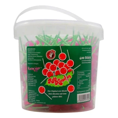 Abbildung von Hirsch Rote Kirschen Lollis, 6er Pack (6 x 1.2 kg)