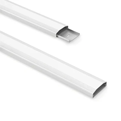 Abbildung von PureMounts® Kabelkanal Kunststoff mit 1x 40cm 3M Klebeband als Zubehör, 0,50m, weiß