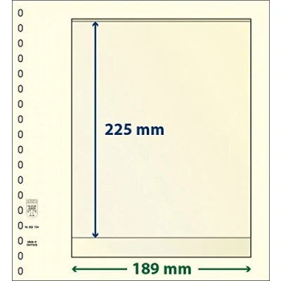 Abbildung von Lindner, T Blanko Blätter (18 Ringe) 1er einteillung (189x225) Champagne Abm: 272x296 mm. pro Stk.
