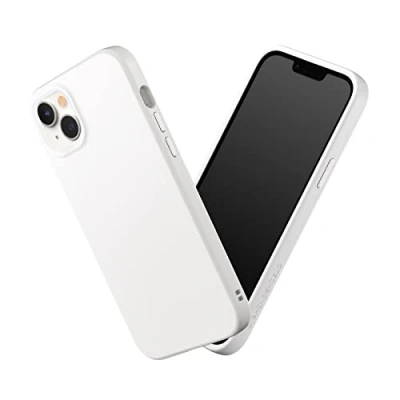 Abbildung von RhinoShield Case kompatibel mit [iPhone 14 Plus] SolidSuit Stoßdämpfende &amp; schlanke Schutzhülle Premium Finish 3.5 Meter Fallschutz Klassik Weiß