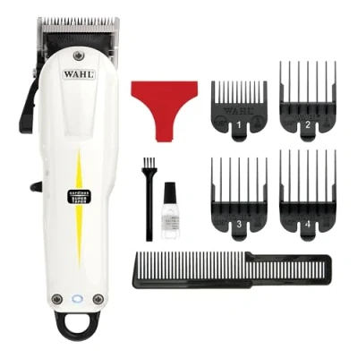 Abbildung von Wahl V500 Super Taper, professionelle Haarschneidemaschine, Profi Haarschneide Set, Haarschneidemaschine für Massenhaarentfernung, Taper Fade, verstellbarer Hebel, kabellos, leicht, Friseurbedarf