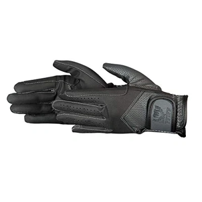 Abbildung von PFIFF Damen Reithandschuhe zweifarbig Handschuhe, schwarz/Grau, XL