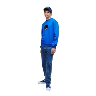 Abbildung von Karl Lagerfeld Jeans Regular LOGO Sweatshirt, Herren, Größe: Large, Blue