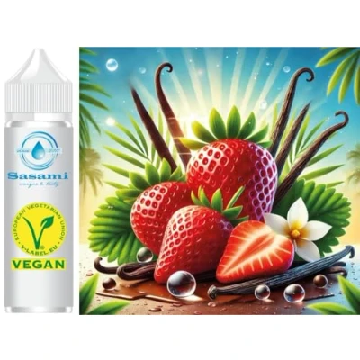 Abbildung von Erdbeere Vanille Aroma Konzentrat Vegan Sasami 10ml