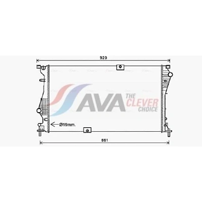 Abbildung von PRASCO RTA2601 Kühler, Motorkühlung Aluminium 780 470 34, 26 Kühlrippen mechanisch gefügt OPEL: Vivaro A Kastenwagen, Combi