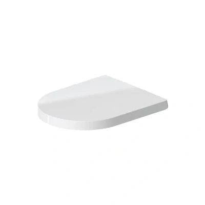 Abbildung von Duravit WC Sitz ME by Starck, Toilettendeckel aus Urea Duroplast, Klodeckel mit Edelstahl Scharnieren, Weiß