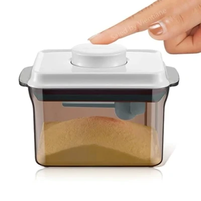 Abbildung von Nocsm Milchpulverspender.Versiegelter PulverbehäLter Tragbare Milchpulver Aufbewahrungsbox FüR Lebensmittel. FeuchtigkeitsbestäNdige Versiegelung Zur Aufbewahrung Von Und