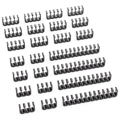 Abbildung von deleyCON Kabelhalterung 24er Set Kabel Kämme 24 Pin 8 6 für Kabelzubehör