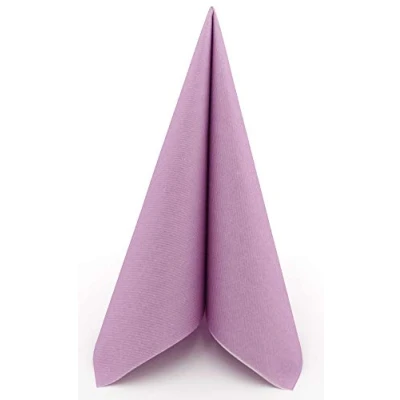 Abbildung von APARTina Servietten stoffähnlich aus Airlaid UNI, stoffähnliche Serviette Hochzeit Hochzeitsservietten hochwertig, perfekt für verschiedene Anlässe 50 Stück (Pastell Lila, 33 x cm)