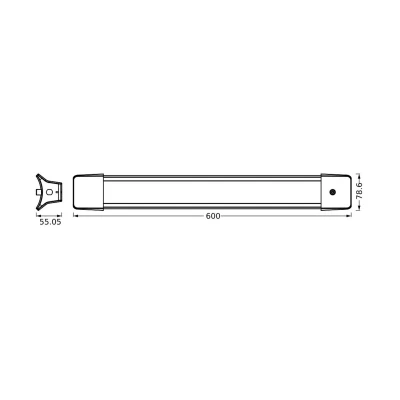 Abbildung von LEDVANCE Office Line Curve Suspended LED Arbeitsplatzleuchte, weiß, 24W, 2700lm, konzentrationsfördernde kaltweiße Lichtfarbe, besonders handlich, lange Lebensdauer, IP20 Schutzklasse, 4000K