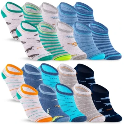 Abbildung von 10 Paar Kinder Sneaker Socken Jungen &amp; Mädchen Baumwolle Kindersocken 56301 (23 26)