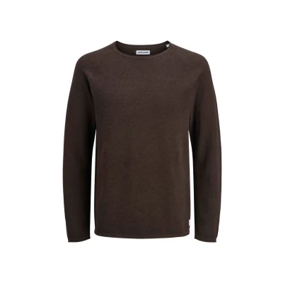 Abbildung von Jack &amp; Jones Jjehill CREW NECK Strickpullover, Herren, Größe: Small, Delicioso detail twist