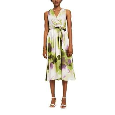 Abbildung von ESPRIT Collection Damen 023eo1e340 Kleid, 318/Leaf Green 4, 34