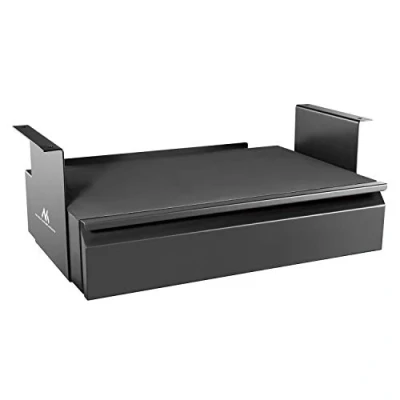 Abbildung von Maclean MC 875 Untertisch Schublade mit Regal bis max. 5kg Unterbau Unter Schreibtisch Halterung Hängeschublade