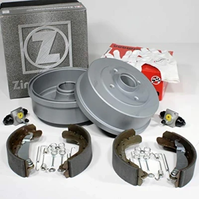 Abbildung von Autoparts Online Set 60015431 Zimmermann Bremstrommeln Bremsbacken Zubehör Radzylinder für hinten die Hinterachse