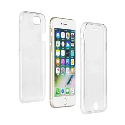 Abbildung von cofi1453® TPU 360 Rundum Full Body Schutzhülle kompatibel mit Xiaomi Mi Note 10 Silikon Hülle Etui Case Cover Silikontasche in Transparent Silikonschale Tasche Bumper Zubehör