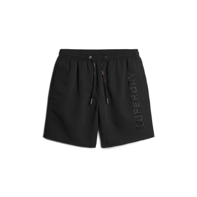 Abbildung von Superdry Embroidered Badeshorts, Herren, Größe: Small, Black