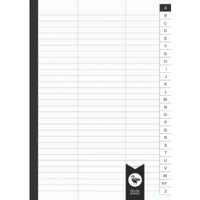 Abbildung von Vokabelheft Lineatur 54 DIN A4: 100 Seiten 50 Blatt Dreispaltig A4 Format Mit Alphabetischem ABC Register ( gedruckt )