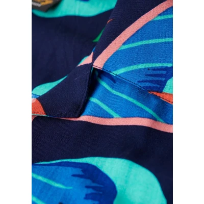 Abbildung von Superdry Beach Resort Hemdbluse, Damen, Größe: 38, Navy paradise