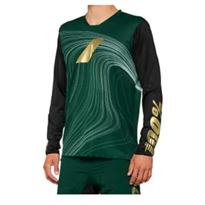 Abbildung von 100% MTB WEAR Unisex R core x Le Long Sleeve Jersey Forest Green L T Shirt, grau, L/XL