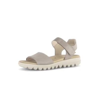 Abbildung von Gabor Riemchen Keilsandalette, Damen, Größe: 44, Beige Schuhe