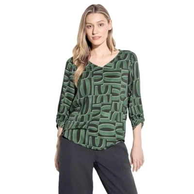 Abbildung von Cecil MIT Armdetail Bluse, Damen, Größe: XXL, Grün