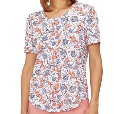 Abbildung von Rösch Nachtwäsche Shirt, Damen, Größe: 42, Blue ornamental