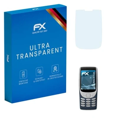 Abbildung von atFoliX Schutzfolie kompatibel mit Nokia 8210 4G Folie, ultraklare FX Displayschutzfolie (3X)