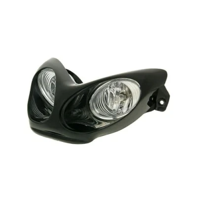 Abbildung von Scheinwerfer Doppeloptik Halogen schwarz kompatibel für MBK Nitro 50 99 , YAMAHA Aerox Cat 03 Typ:SA14, 100, Typ:5BR