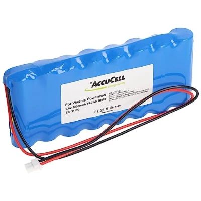 Abbildung von Akku passend für Visonic Powermax. Pro 0 9912 G, 103 300672, GP180AAH8BMX NiMH, 9,6V, 1800mAh, 17,3Wh