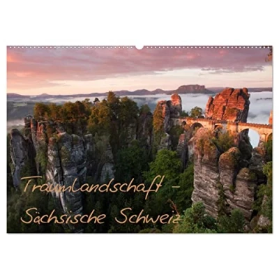 Abbildung von Traumlandschaft Sächsische Schweiz (Wandkalender 2025 DIN A2 quer), CALVENDO Monatskalender