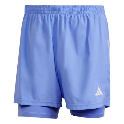 Abbildung von adidas Herren Own The Run Climacool 2in1 Short, Blue Fusion, XL