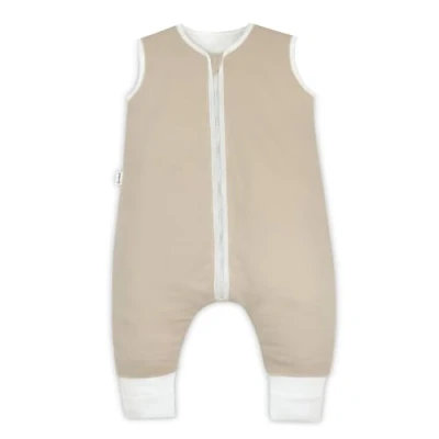 Abbildung von Ehrenkind® Babyschlafsack Schlafsack mit Füßen 2.5 TOG Bio Baumwolle Ganzjahres Baby Gr. 100 Farbe Beige Oeko Tex winter und Sommer Kinder