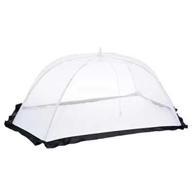 Abbildung von Spetebo XXL Insektenschutzhaube weiß 116 x 65 cm Große Lebensmittel Abdeckhaube Nylon Fliegenhaube Kuchenabdeckung Speisehaube