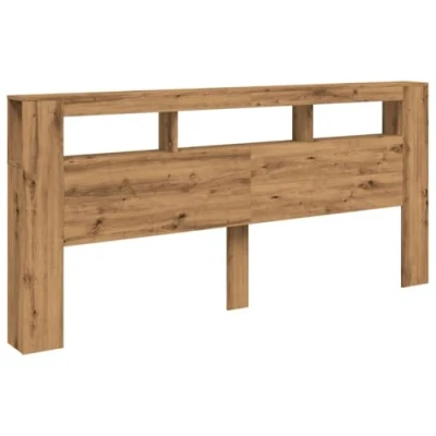 Abbildung von vidaXL LED Kopfteil Artisan Eiche 220x18,5x103,5 cm Holzwerkstoff