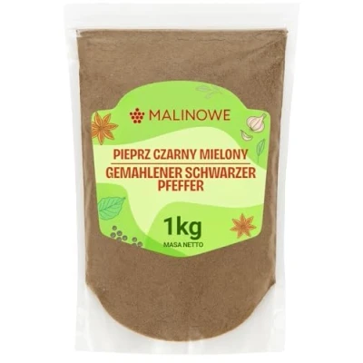 Abbildung von Malinowe SCHWARZER PFEFFER 1kg Gemahlen