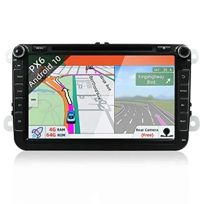 Abbildung von JOYX Android 12 Autoradio Passt für VW Passat/Golf/Skoda/Seat GPS 2 Din Rückfahrkamera Canbus KOSTENLOS 4G+64G 8 Zoll Unterstützen DAB+ Lenkradsteuerung 4G WiFi Bluetooth Mirrorlink USB