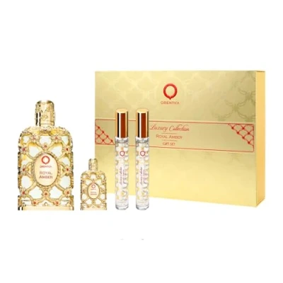 Abbildung von Royal Amber by Orientica for Women 4 Stück Geschenkset 2,7 oz EDP Spray, 7,5 ml 2 x 10 Spray