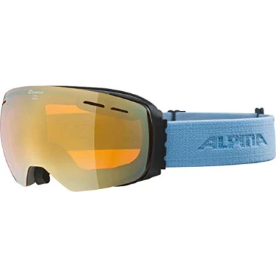 Abbildung von ALPINA GRANBY Q LITE Verspiegelte, Kontrastverstärkende Skibrille Mit 100% UV Schutz Für Erwachsene, grey skyblue, One Size