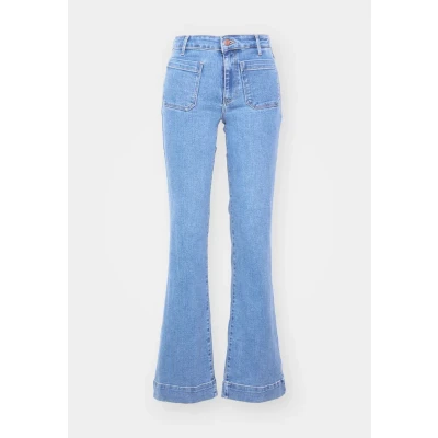 Abbildung von Wrangler Flared Jeans, Damen, Größe: 33x32, Velvet sky