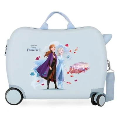 Abbildung von Disney Frozen Die Eiskönigin Nature is magical Kinder Koffer Blau 50x39x20 cms Hartschalen ABS Kombinationsschloss 34L 2,1Kgs 4 Räder Handgepäck