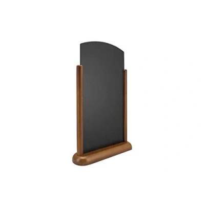 Abbildung von Securit TOP Tischkreidetafeln Holz in lackiertem Dunkelbraun 25 x 40cm